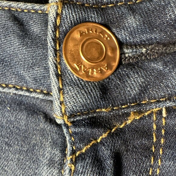 Ariat Trouser Jeans Mid Rise Stretch Kelsea Wide Leg Denim 10027695 Western - Picture 3 of 14